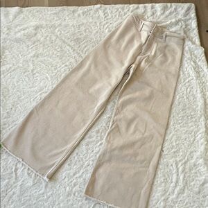 ZARA Beige Wide-Leg Pants